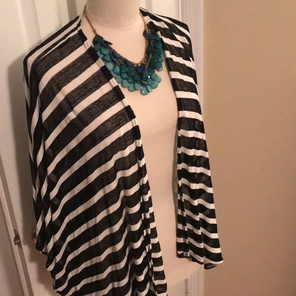 Black and white shrug